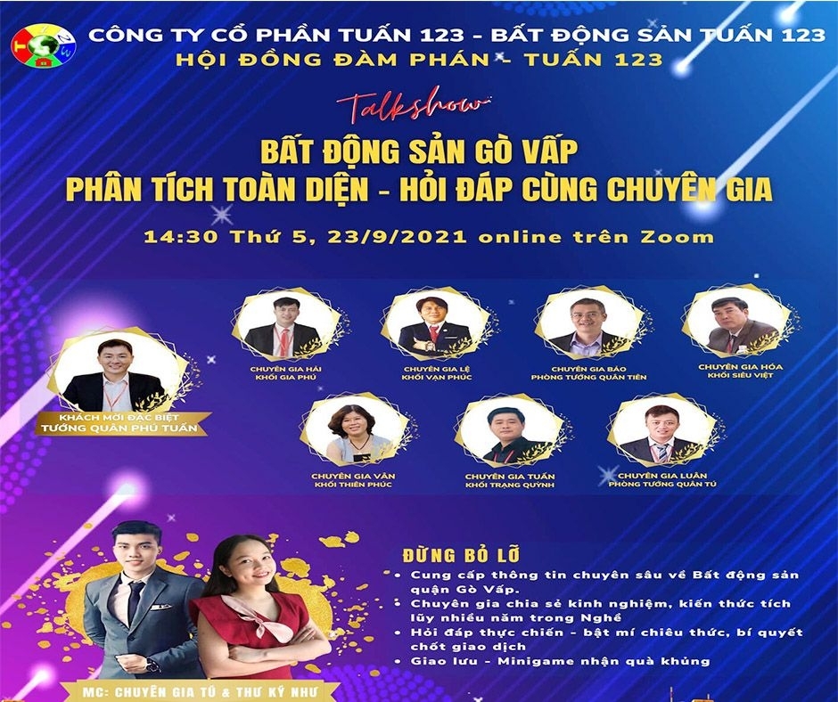 Talkshow Bất Động Sản Gò Vấp – Tập Đoàn Tuấn 123